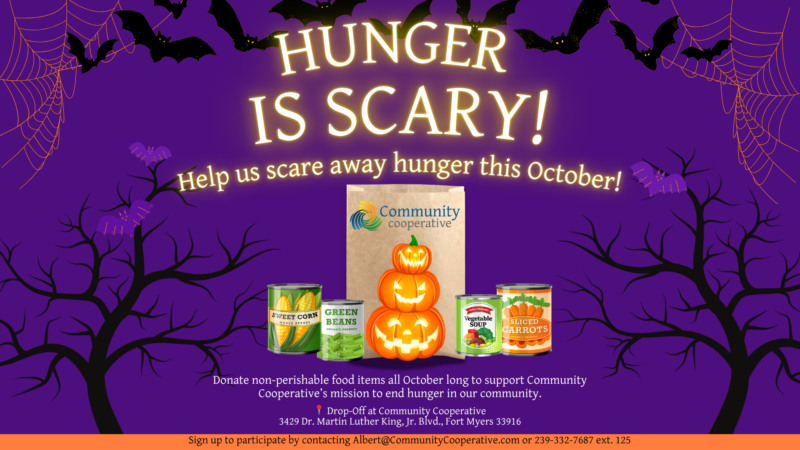 Community Cooperative launches 'Hunger is Scary' campaign this October